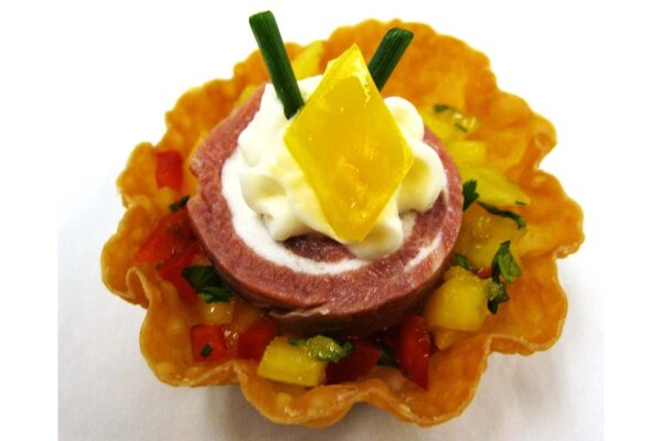Duck Mango Roulade