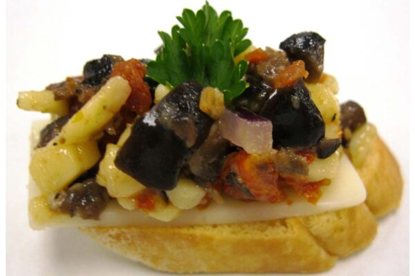 Vegetarian - Manchego Cheese and Black Olive Tapenade