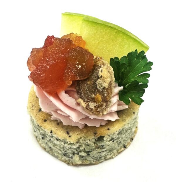 Vegetarian - Prickly Pear Goat Cheese with Apple Chutney